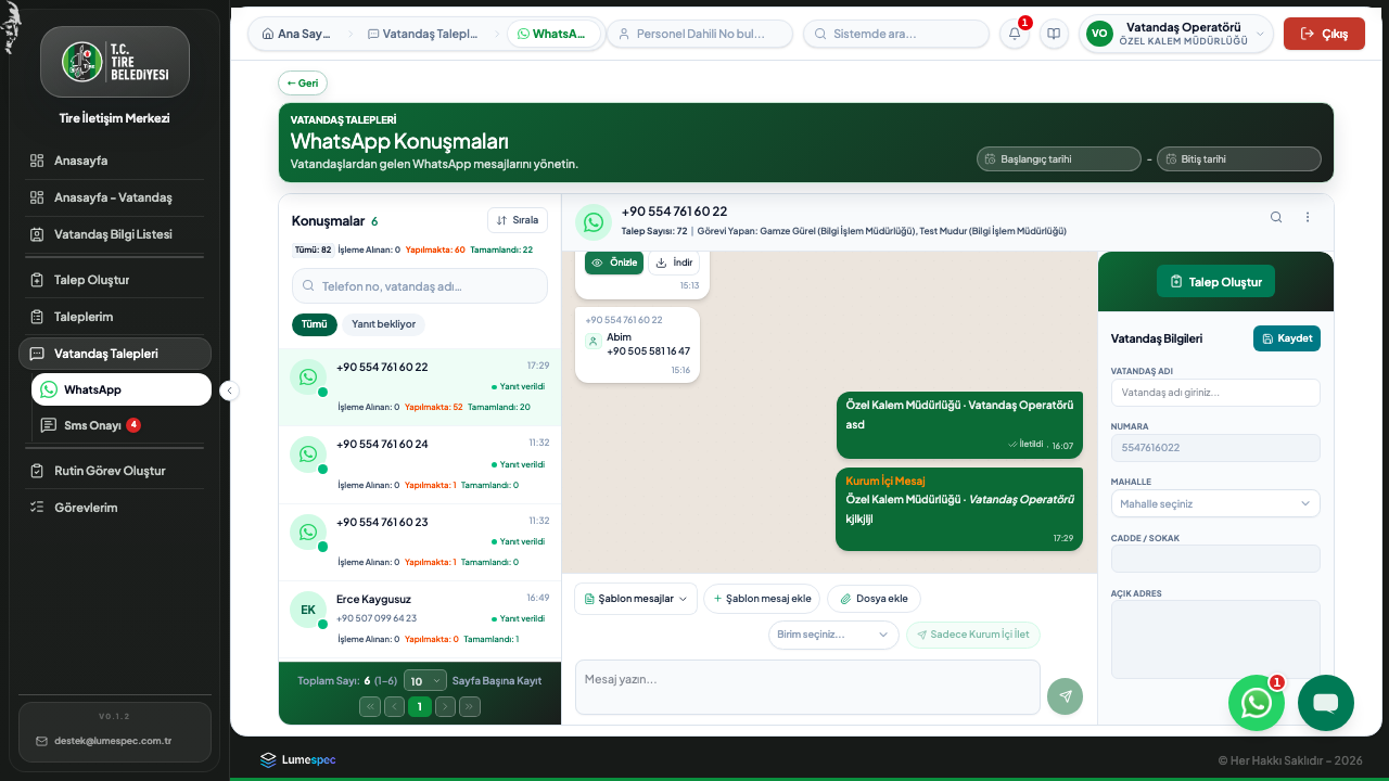 WhatsApp konuşmalar